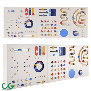 Interactive game board panel for a children 39s room